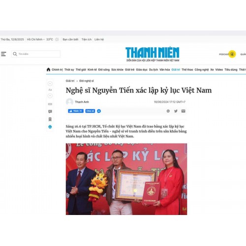 Nghệ sĩ Nguyễn Tiến trên báo Thanh Niên