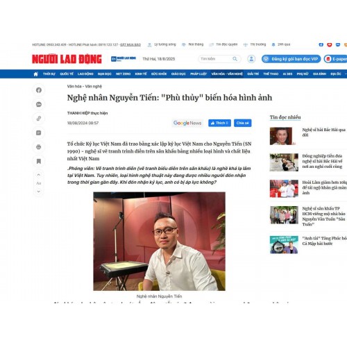 Nghệ nhân Nguyễn Tiến: "Phù thủy" biến hóa hình ảnh