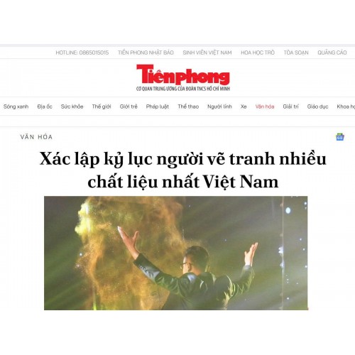 Nghễ sĩ Nguyễn Tiến trên báo Tiền Phong